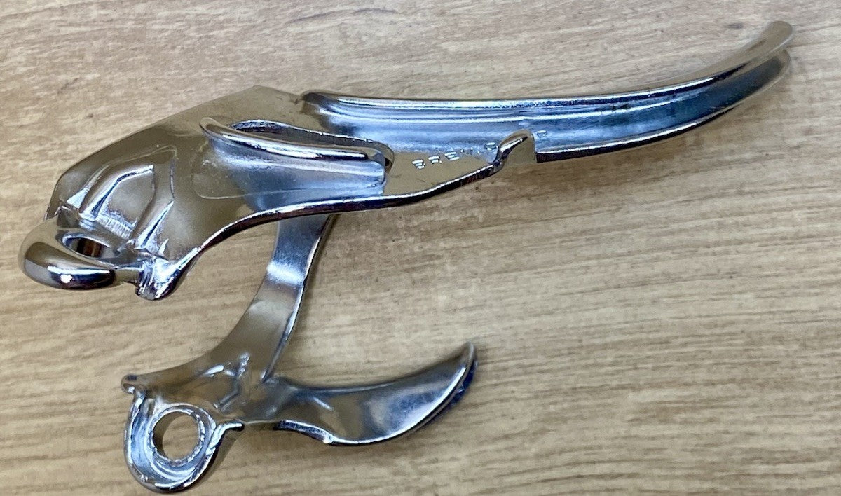 NOS Campagnolo Vintage Chrome Gear Cable Guide - Italy, BREV CAMP