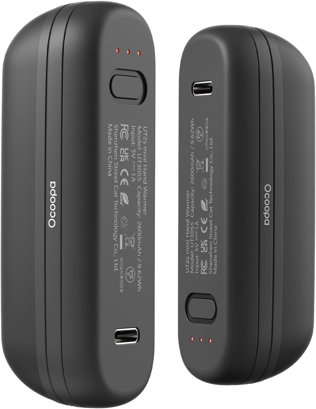 Rechargeable Magnetic Hand Warmers 2 Pack with 5600mAh Power Bank for Ski Camping