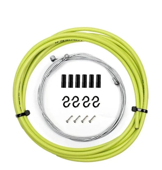 Universal Bicycle Brake & Shift Cable Kit - Multiple Colors, MTB & Road Bikes