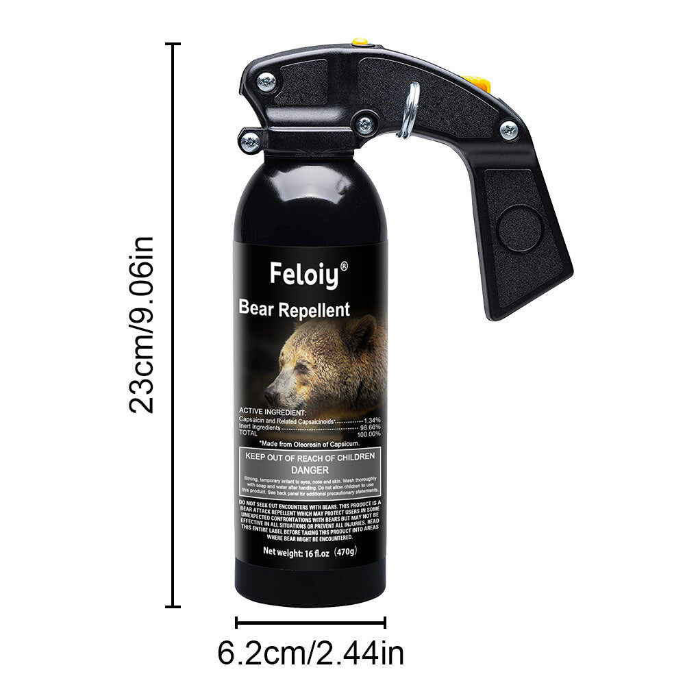 Bear Spray 16 oz - Maximum Strength Self-Defense with Holster