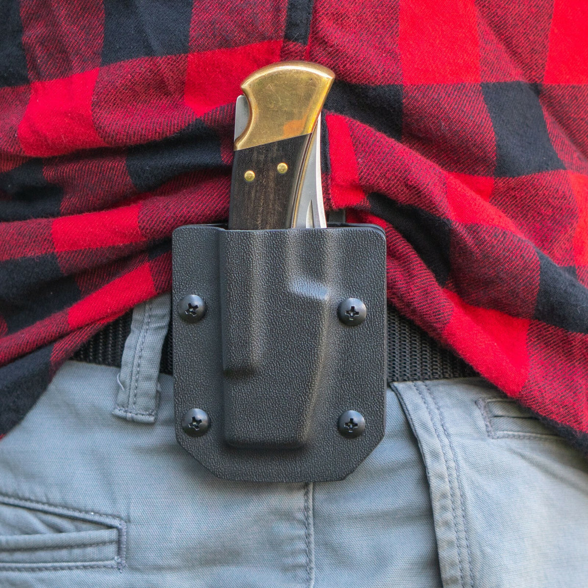 Kydex Sheath for Buck 110/112 Folding Knife - USA Made, Adjustable Carry Angle