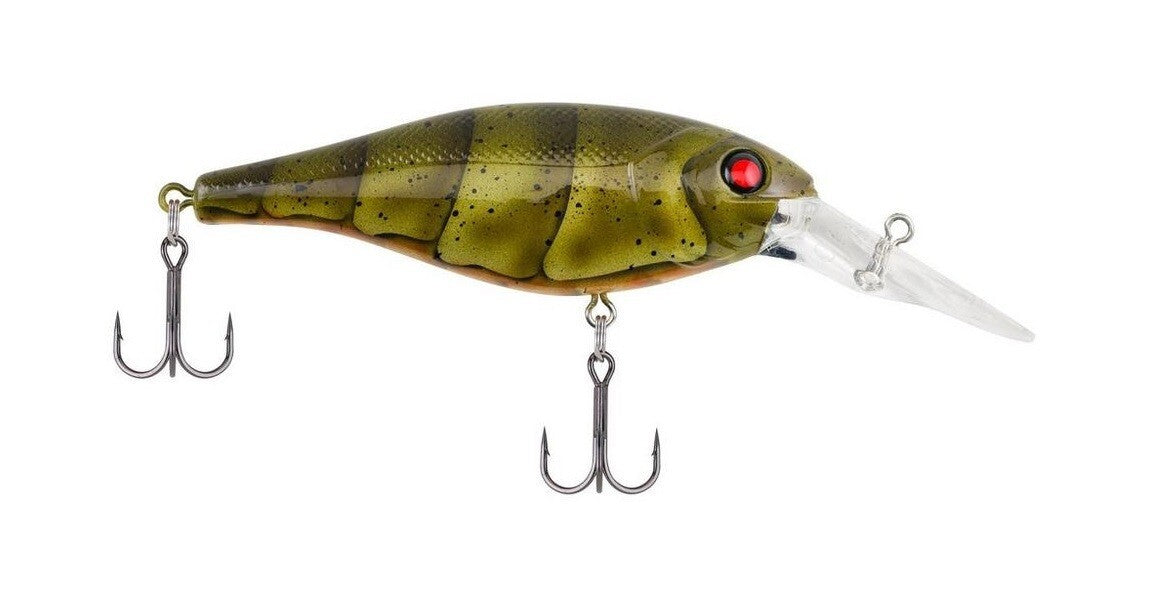 Berkley 1/4 Oz 2-Inch Bad Shad Rattle Crankbaits Moss Craw - 3 Pack