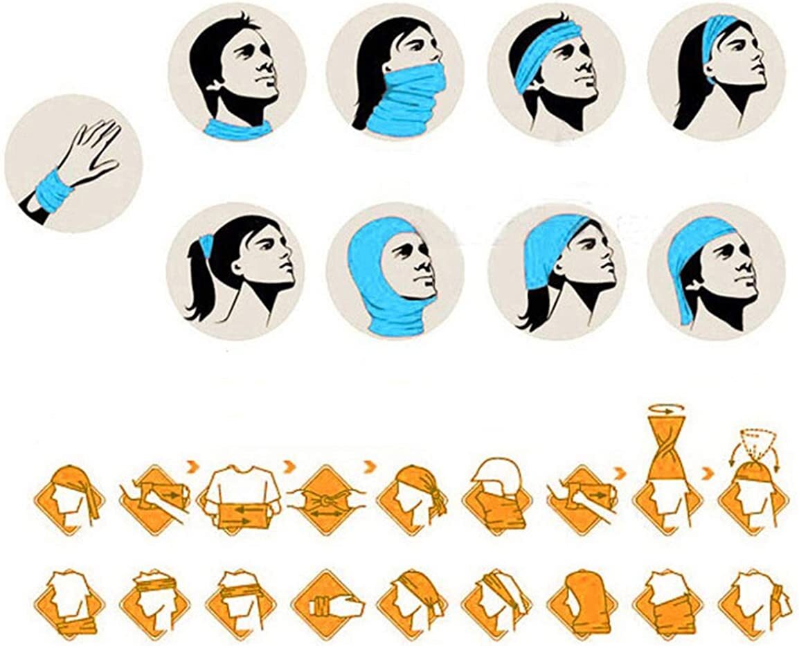 12 Pack Skull Face Masks - Cold Weather Motorcycle Balaclava Gaiter