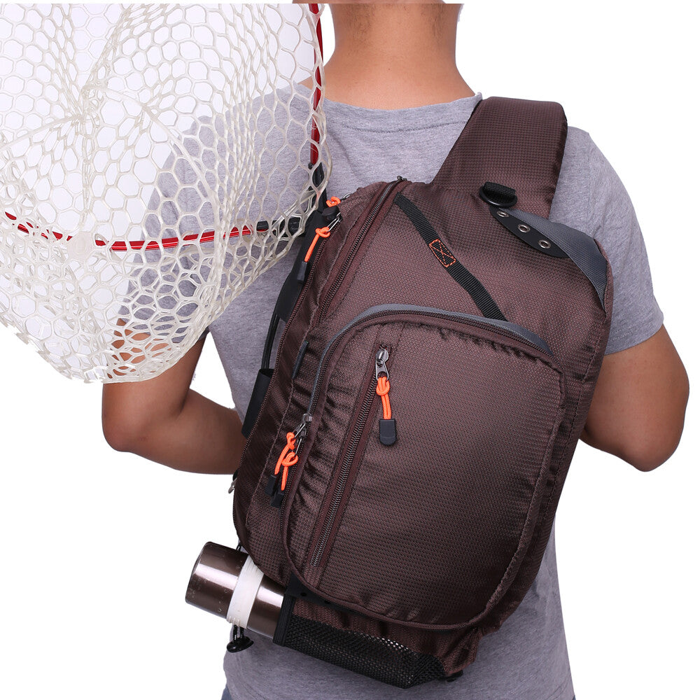 Fishing Tackle Backpack with Multiple Storage Compartments and Adjustable Shoulder Strap