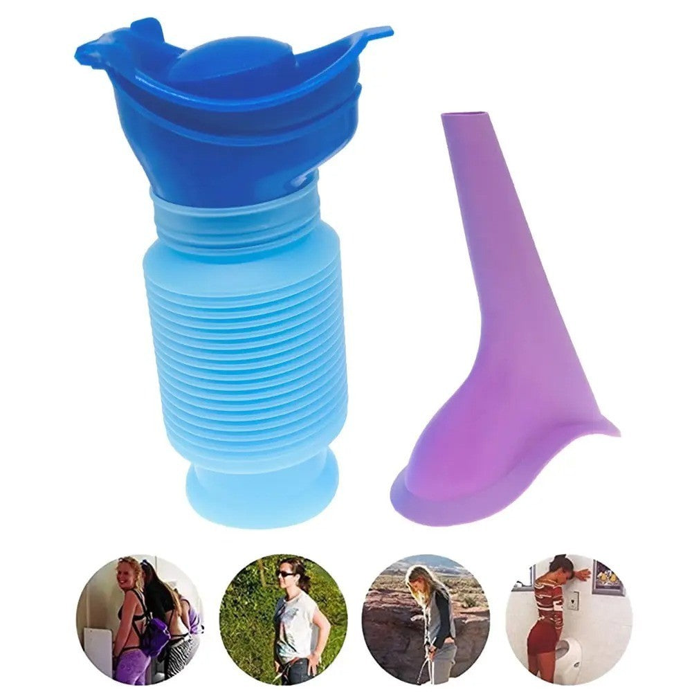 Portable Reusable Car Urinal with Leak-Proof Seal for Travel Camping Emergency Use