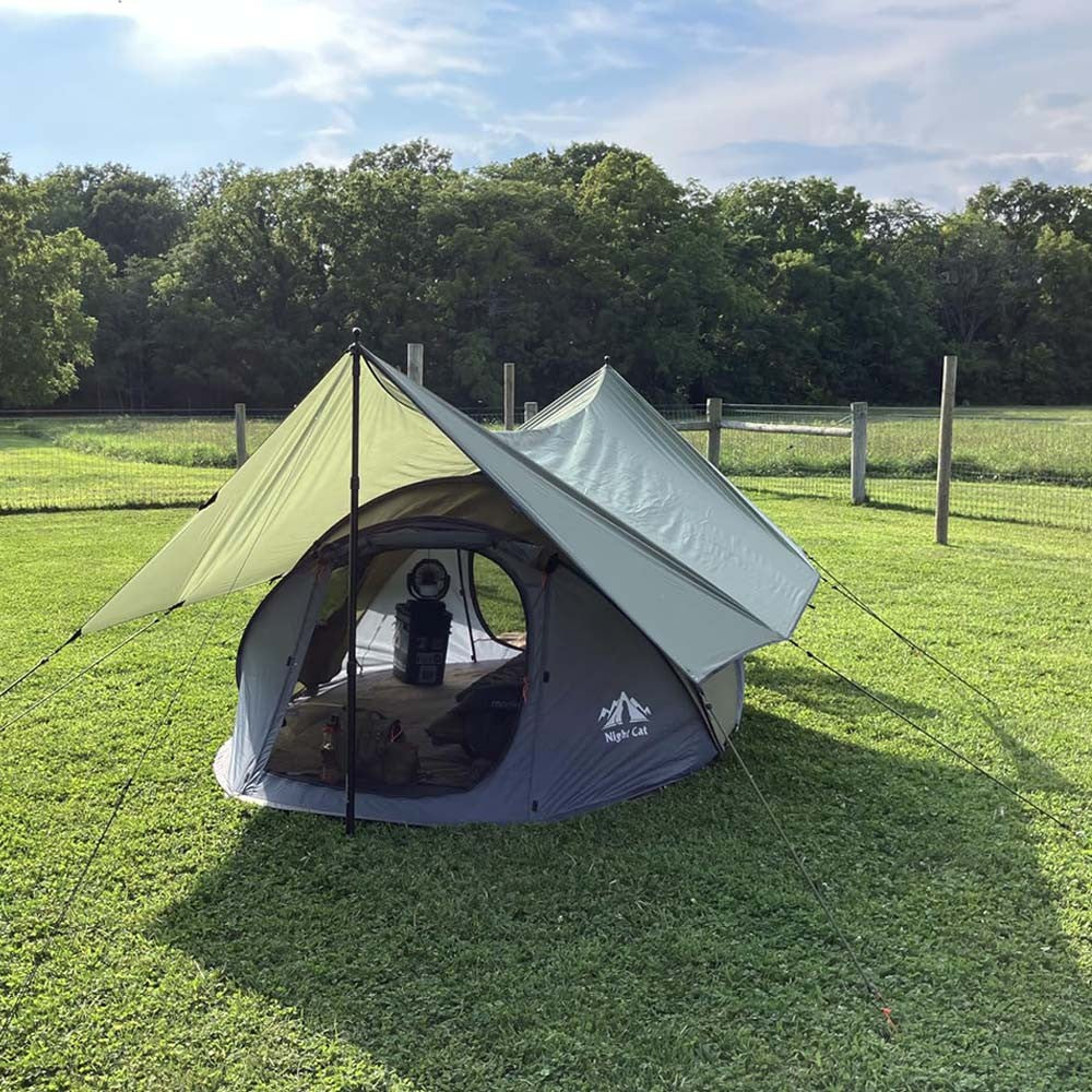 2-4 Person Waterproof Pop Up Camping Tent with Ventilation & Easy Setup