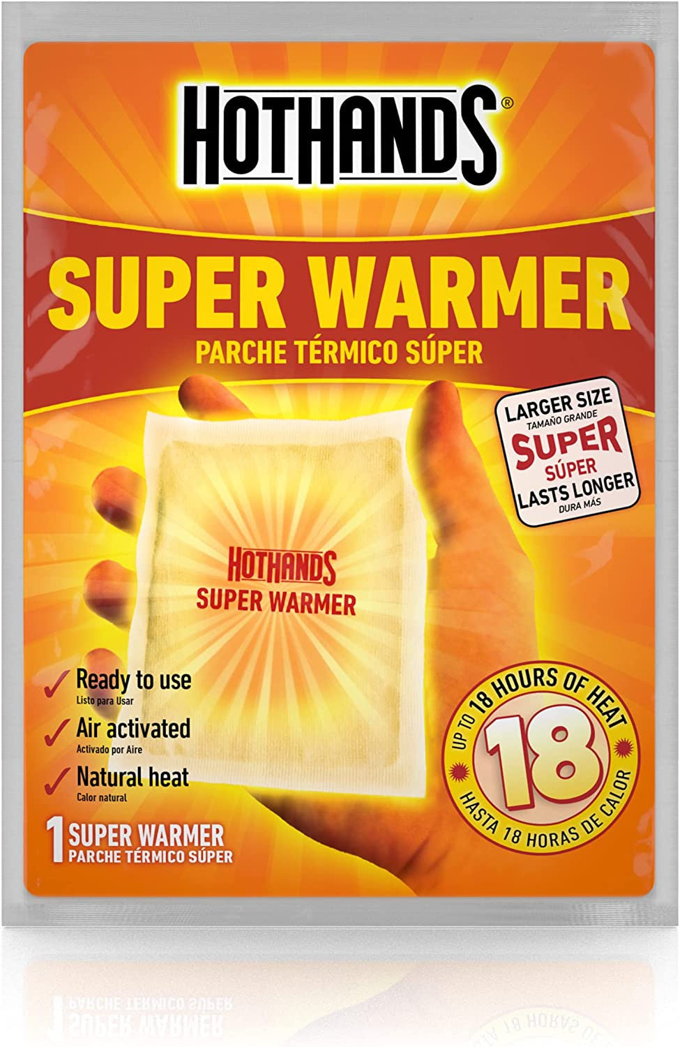 Super Warmers Body & Hand Heat Packs - Long Lasting Odorless Air Activated