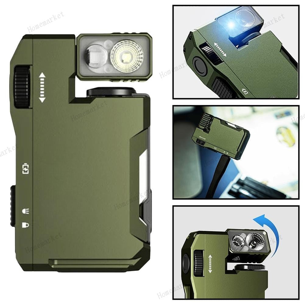 Rechargeable LED Flashlight Keychain - Portable 400LM, Multi-Mode, Impact-Resistant