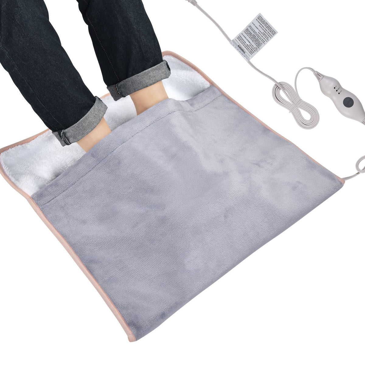 Electric Heated Foot Warmer Blanket with Auto Shut Off - Large Unisex Heating Pad