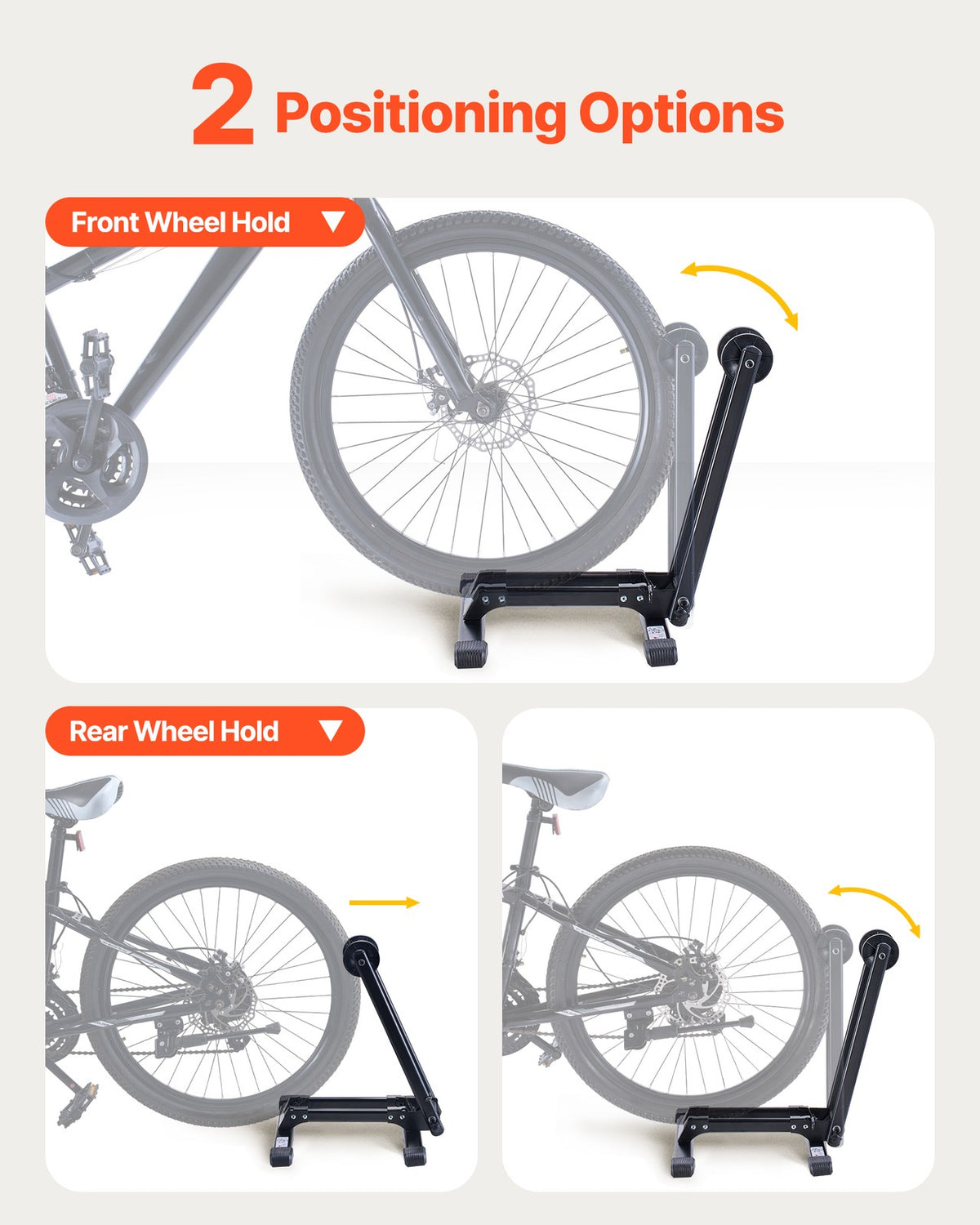 Foldable Bike Stand for 20-29 Inch Mountain & Road Bikes Storage