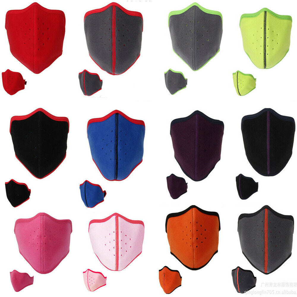 Winter Windproof Half Face Mask for Men Women Skiing Cycling Running