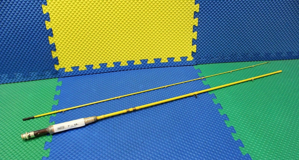 Fly Fishing Rod 7' Featherlight 4 Line Weight Two-Piece Yellow