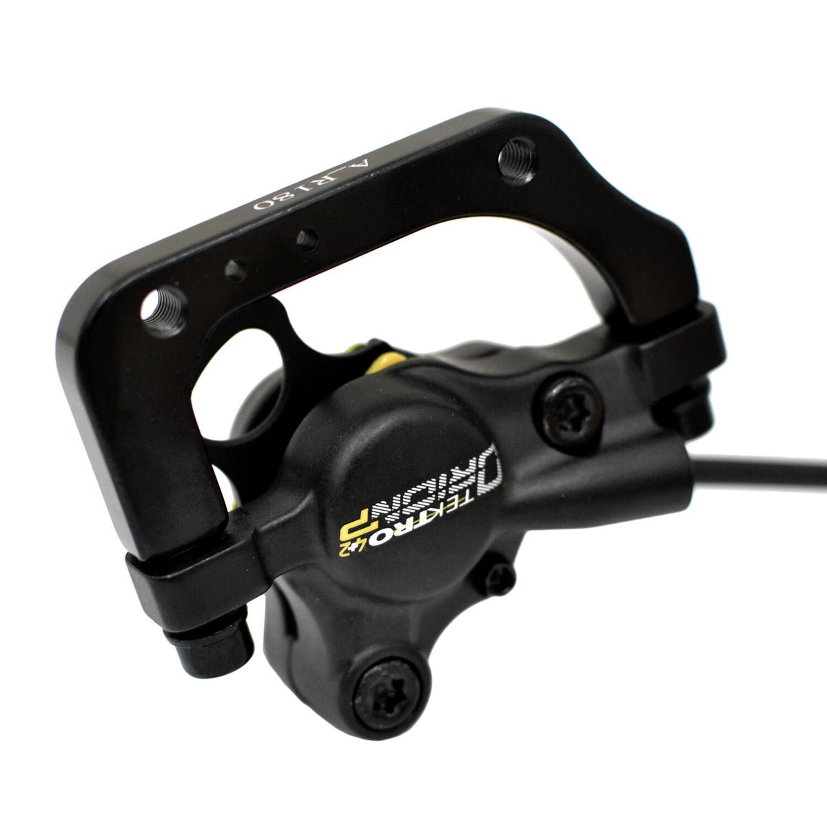 Hydraulic Disc Brake Set with 180mm Rotor for Bikes — F4 X R2 Pistons