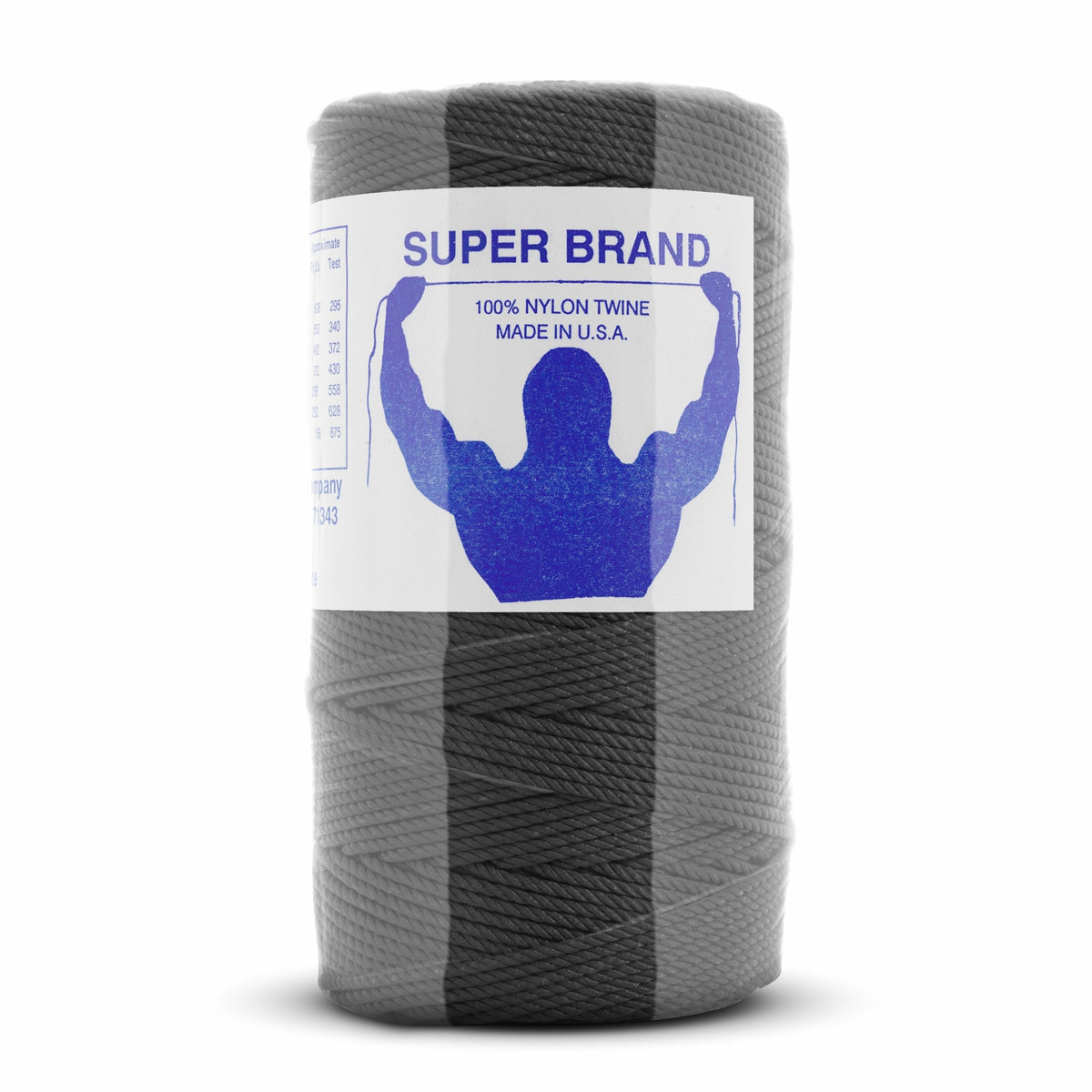 Black Nylon Twine Size 36 - Heavy Duty Twisted Rope for Crafts & Marine Use