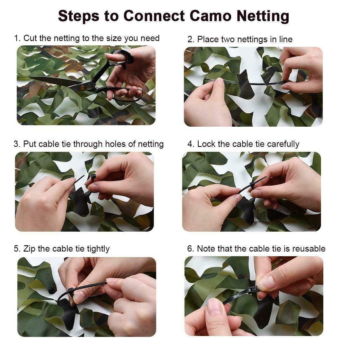 13x20ft Camouflage Netting for Hunting & Outdoor Shelter Building