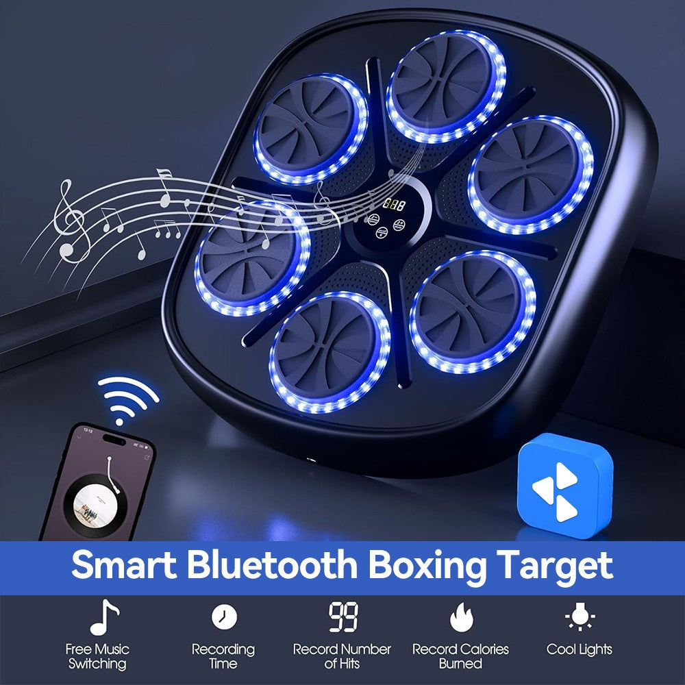 Electronic Boxing Training Machine with Bluetooth & LED Lights - Home Workout Target