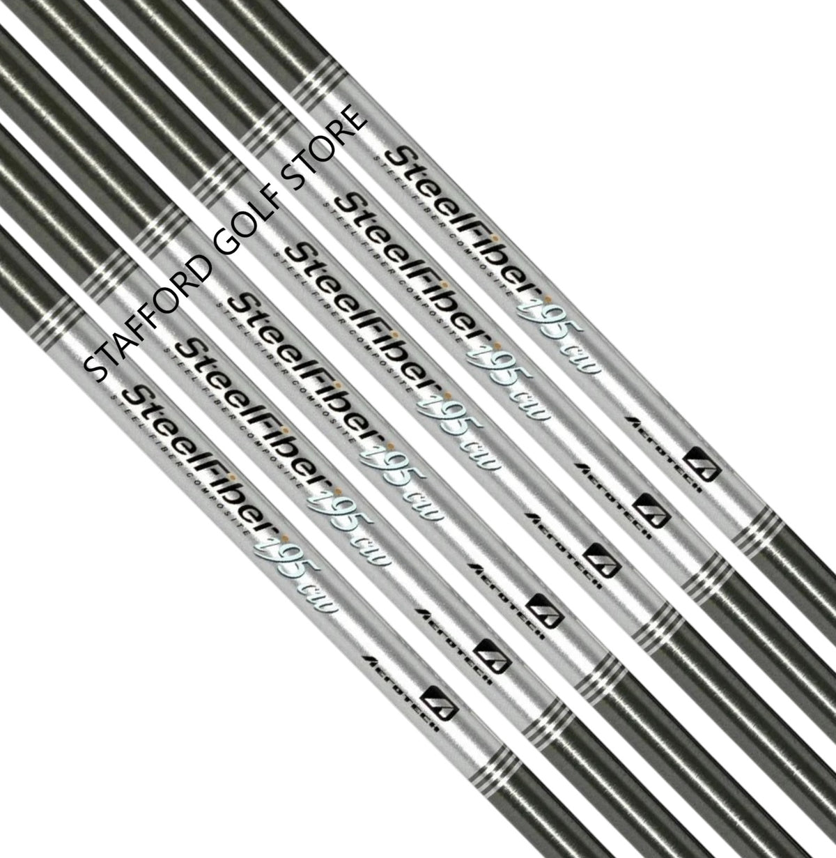 Golf Iron Shafts Set Aerotech SteelFiber i95CW .355 Taper Tip Adjustable Flex