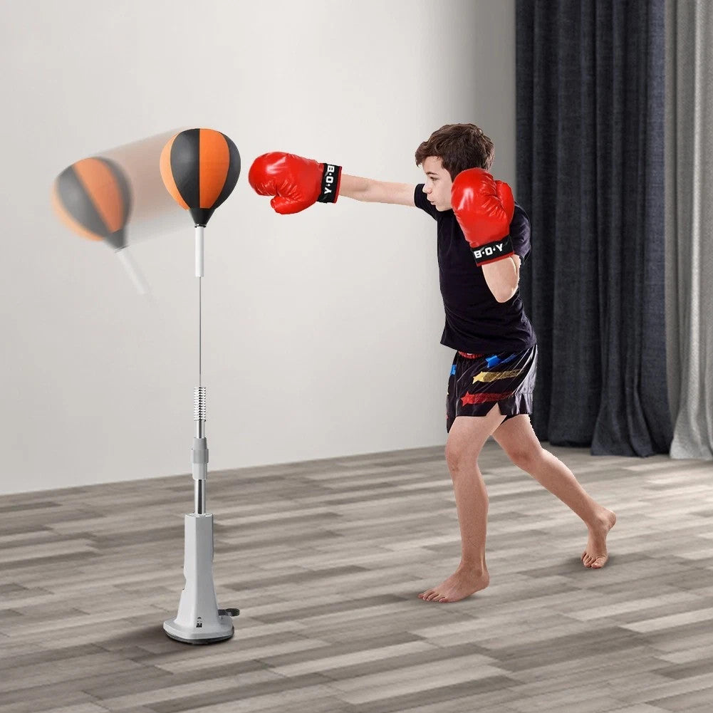 Height Adjustable Free Standing Boxing Punching Bag for Martial Arts Training