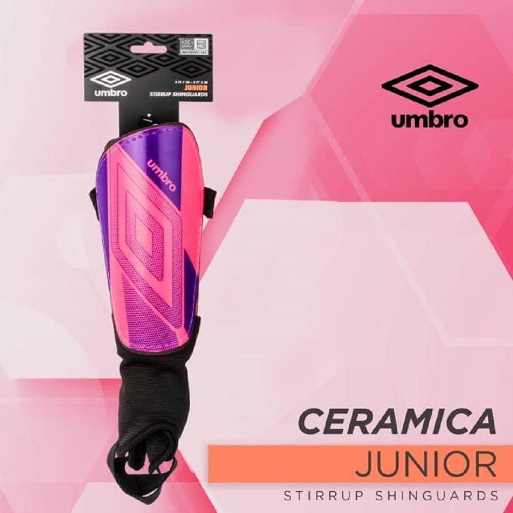 Youth Pink Soccer Shin Guards - Medium Up to 5'3" Peewee Protection
