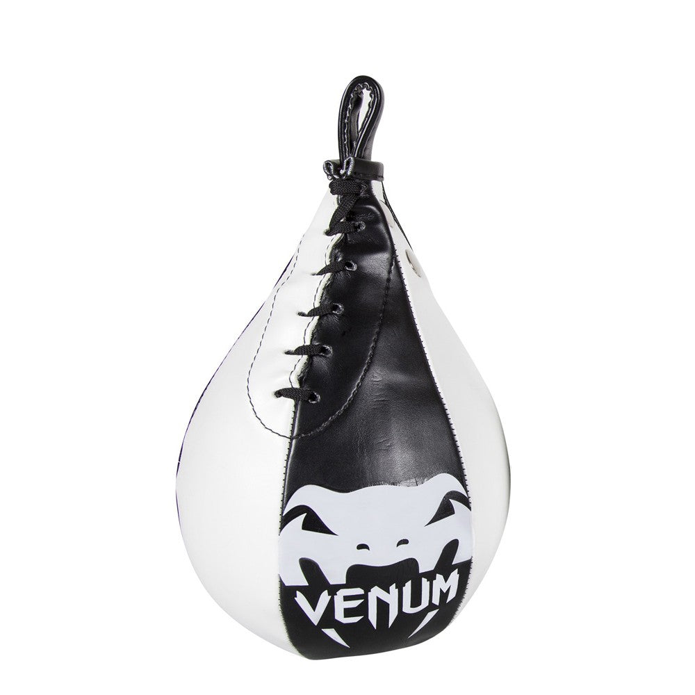 Venum Premium Skintex Leather Speed Bag - Medium Black Ice