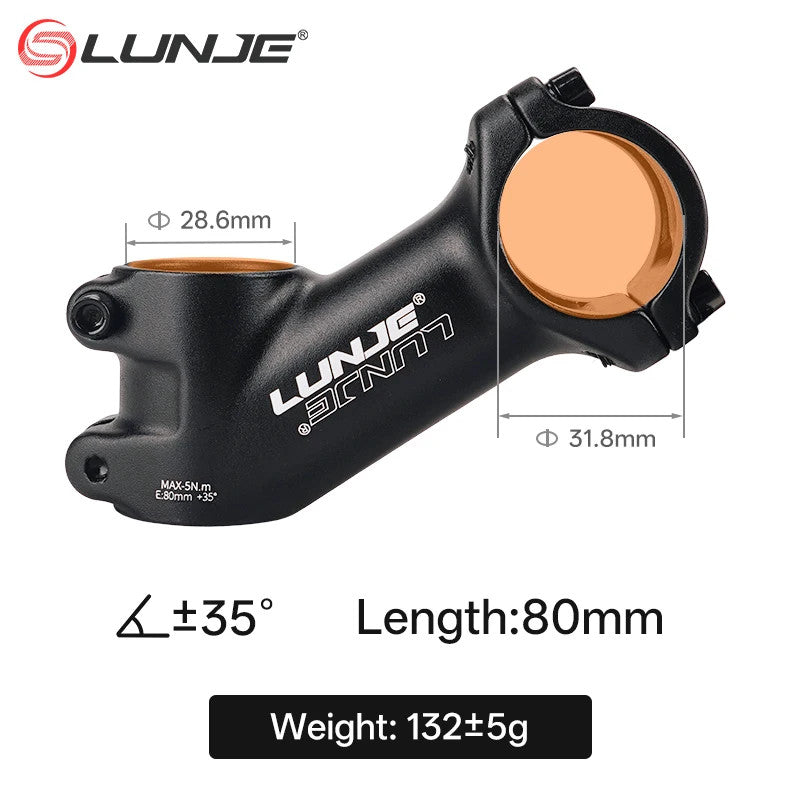 Ultralight MTB Bike Stem 10°-35° Angles for 31.8mm Handlebar, 60-110mm Lengths