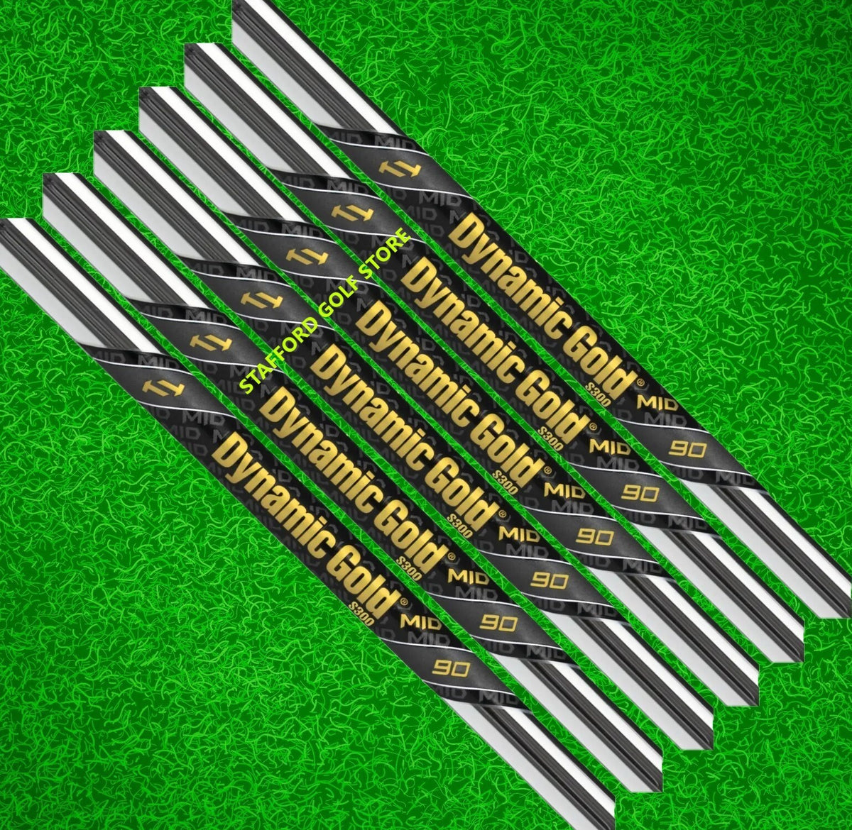 Steel Iron Shaft Set for Golf Clubs - Dynamic Gold 90 Mid .370