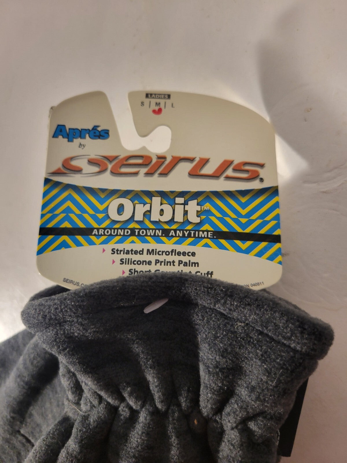 Women's Apres Orbit Micro-Fleece Gloves - Medium Dark Gray NWT