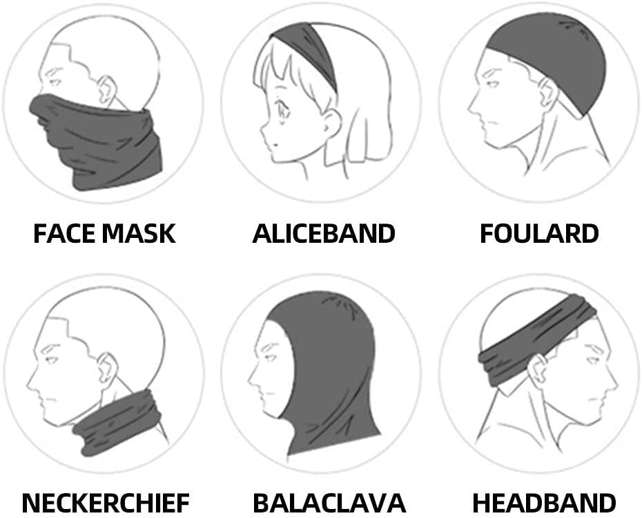 Cooling Neck Gaiter Bandana Face Mask for Summer UV Protection - Multiple Colors