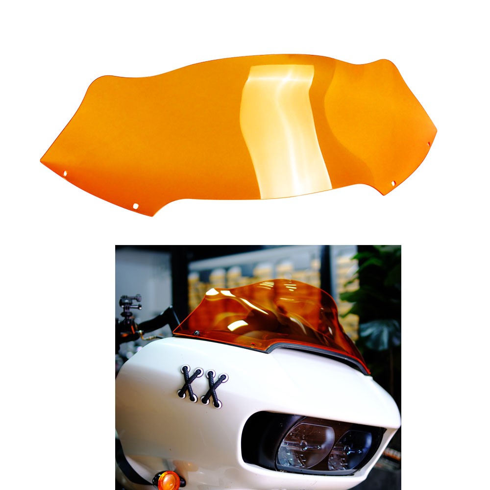 Orange 8 Inch Windshield for Harley Davidson Road Glide 2015-2024
