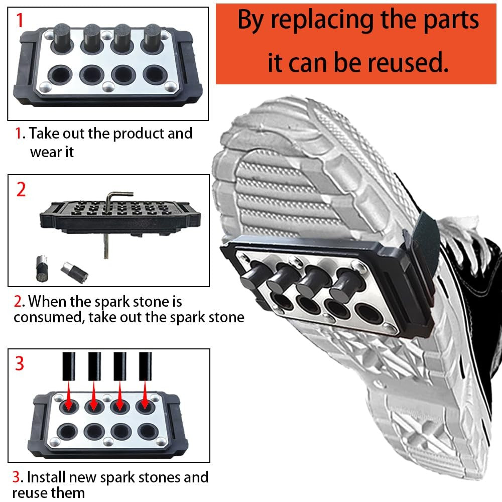 Reusable Motorcycle Bicycle Skateboard Spark Shoe Covers - Cool Effect