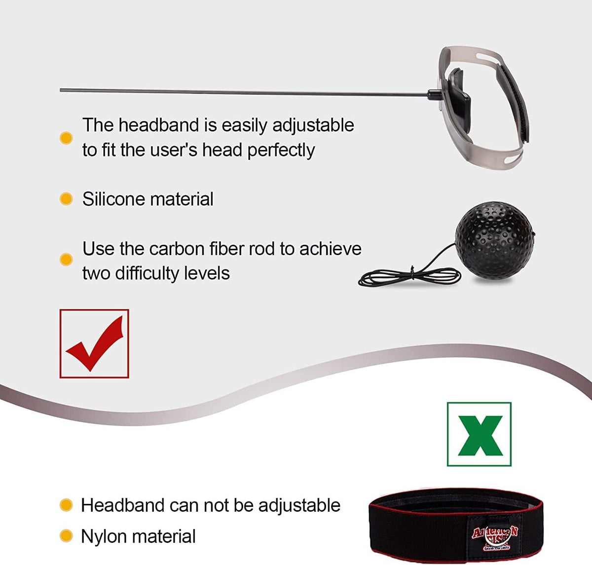2PCS Reflex Boxing Ball Set for Speed Training and Reaction Improvement
