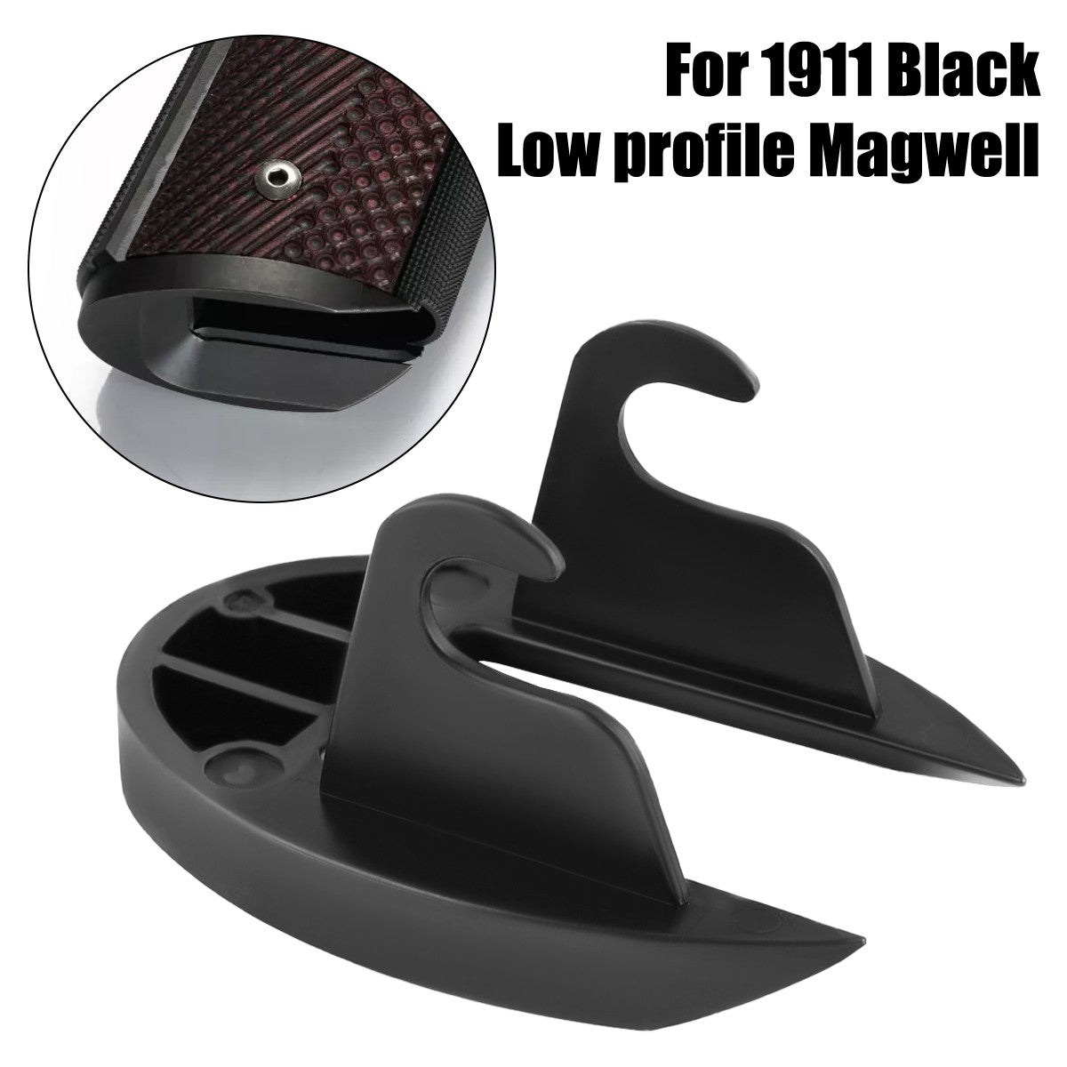 1911 Pistol Magwell Upgrade - CNC Metal Low-Profile Magazine Funnel