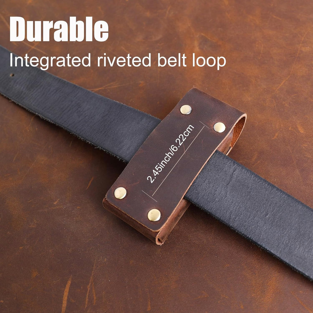 Leather Multitool Sheath for Leatherman Wave & Plus - Belt Loop Holster