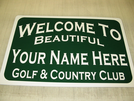 Custom Metal Sign 12x18 for Man Cave Home Bar Golf Course & Club Decor