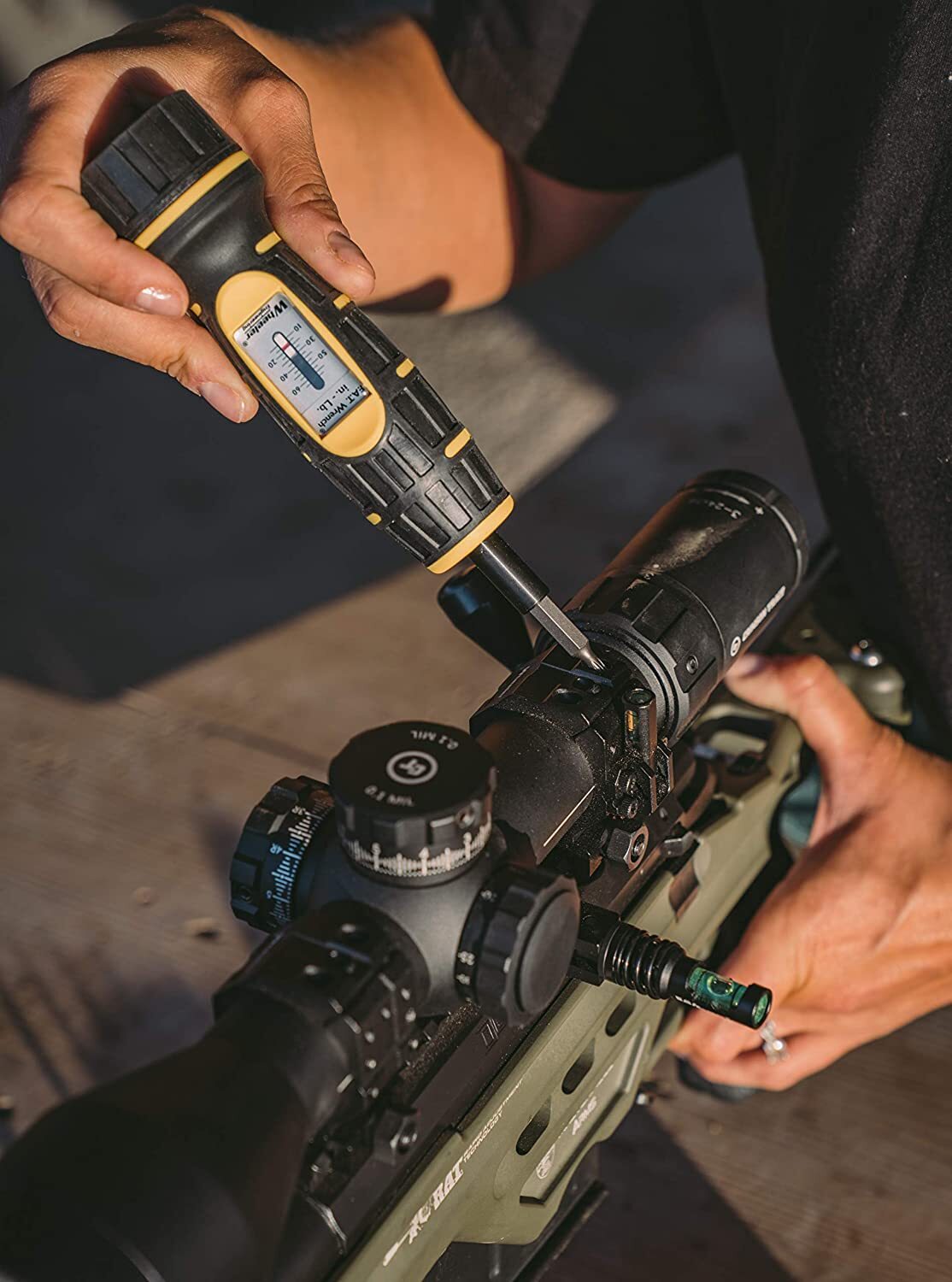 Adjustable Torque Wrench with 10-Bit Screwdriver Set for Firearm Maintenance