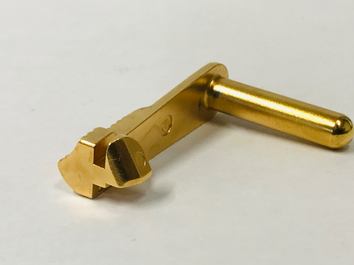 1911 Slide Stop - Stainless Steel with 24K Gold Plating for 45 ACP Pistols
