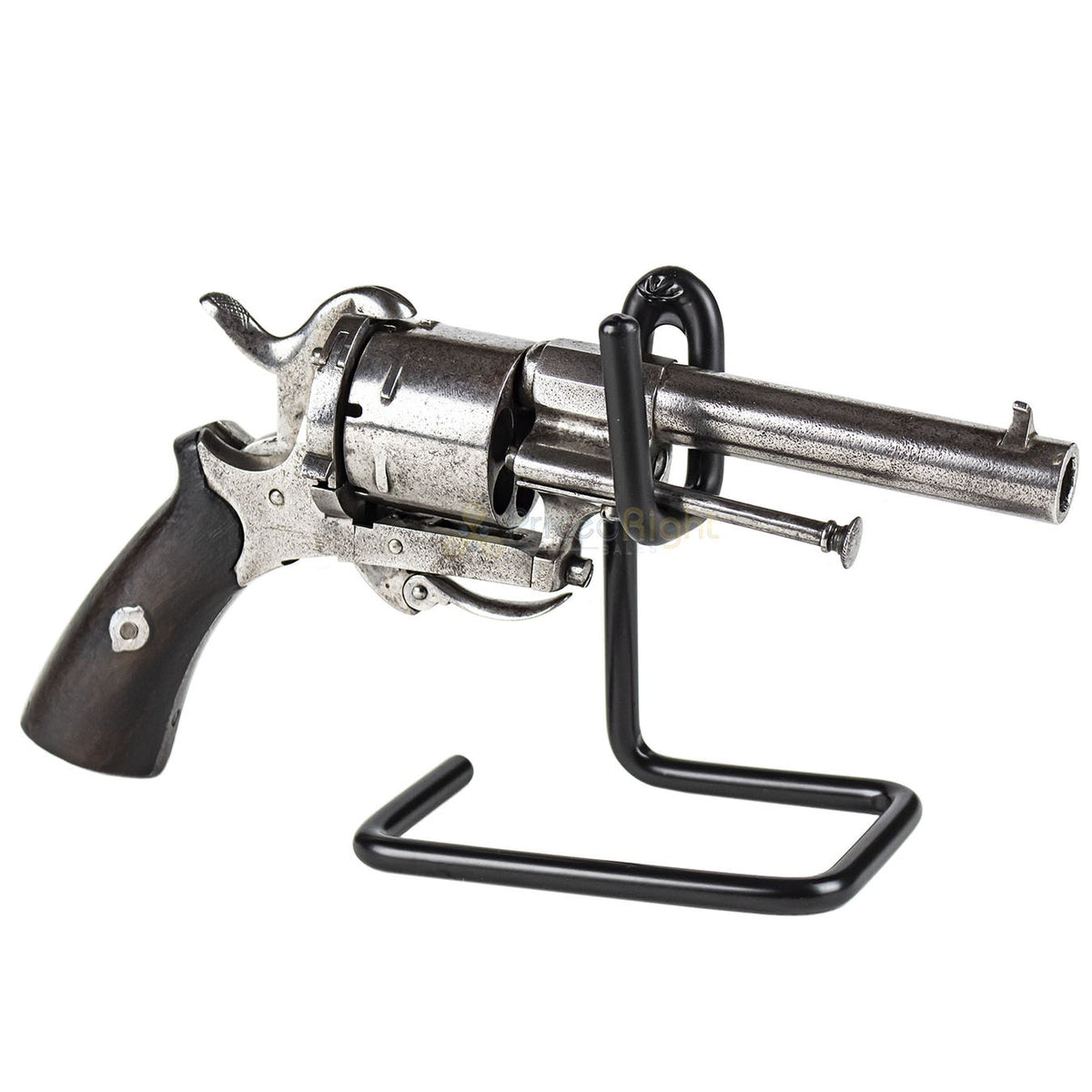 Universal Handgun Display Stand for Semi Auto & Revolver - Powder Coated Steel