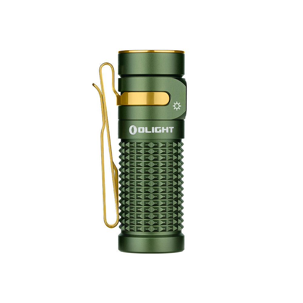 Rechargeable Waterproof LED Flashlight 1300 Lumens OD Green Compact Light
