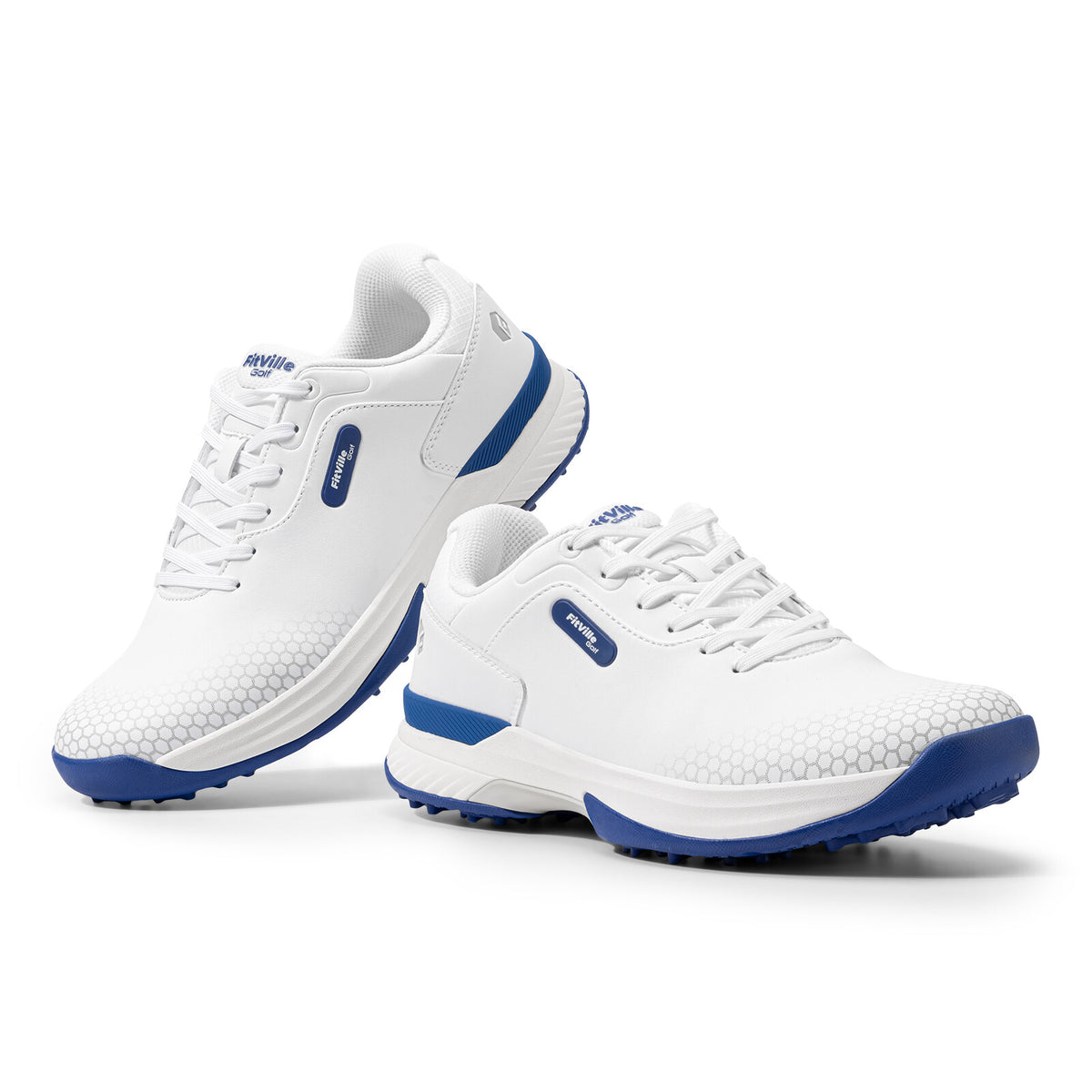 Men's Golf Shoes Spiked Outdoor Waterproof Wide & Extra Wide Fit