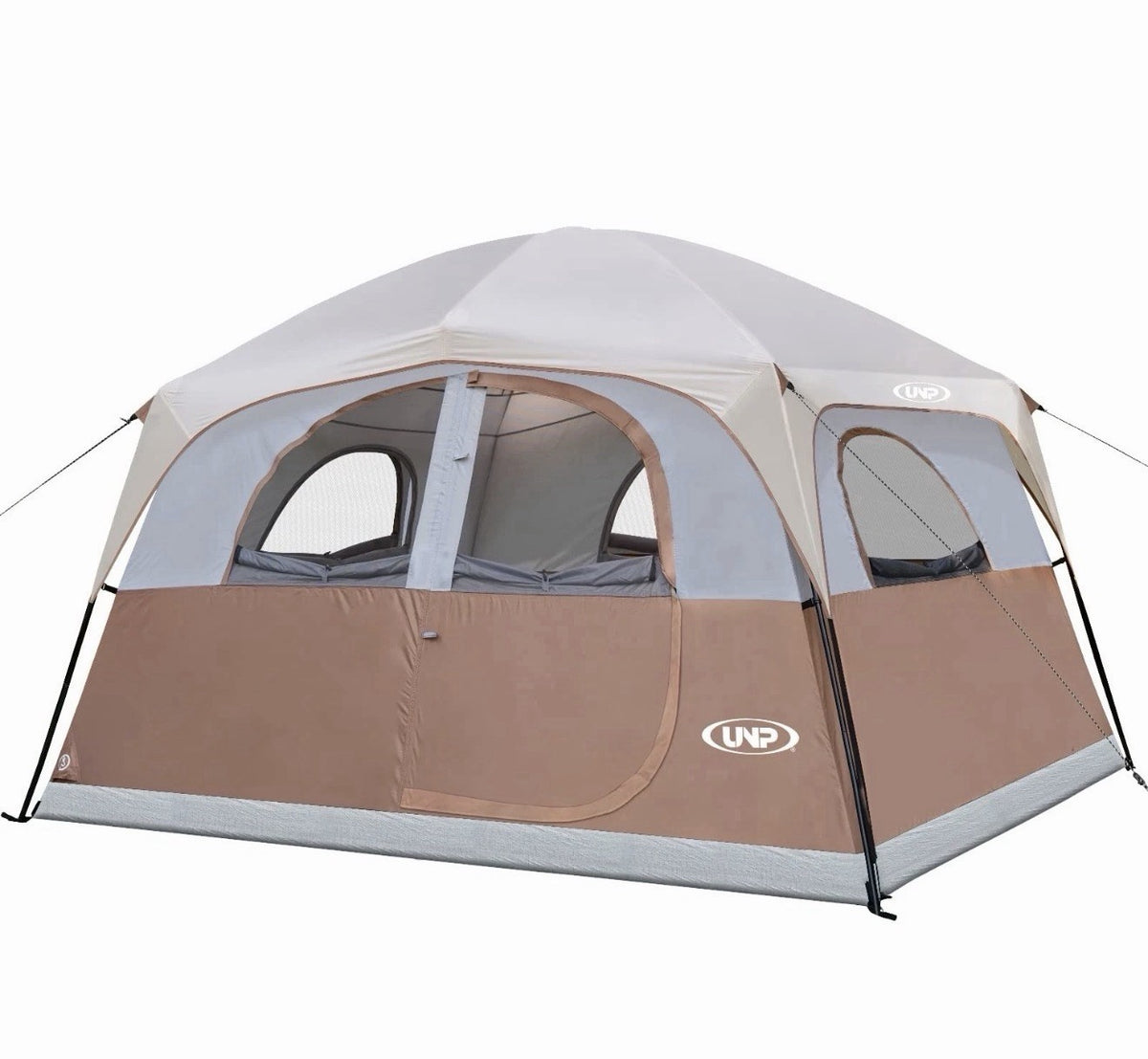 6 Person Waterproof Family Camping Tent with Rainfly - Cabin Style