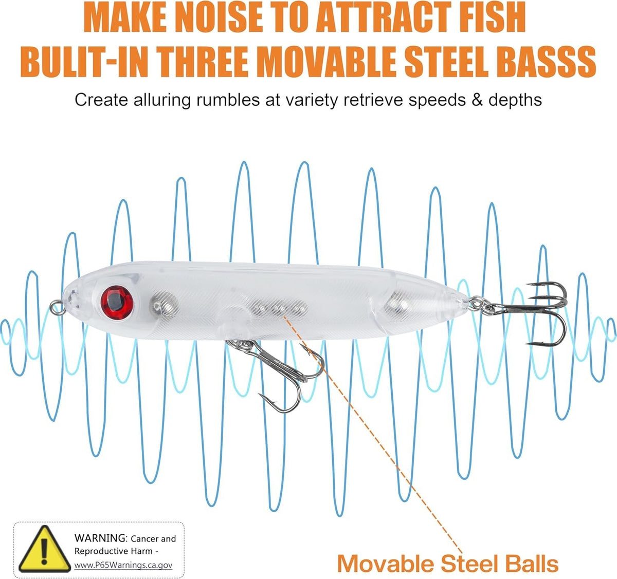 Catfish Rattling Floats Set - Heavy-Duty Line Float Lure for Catfishing