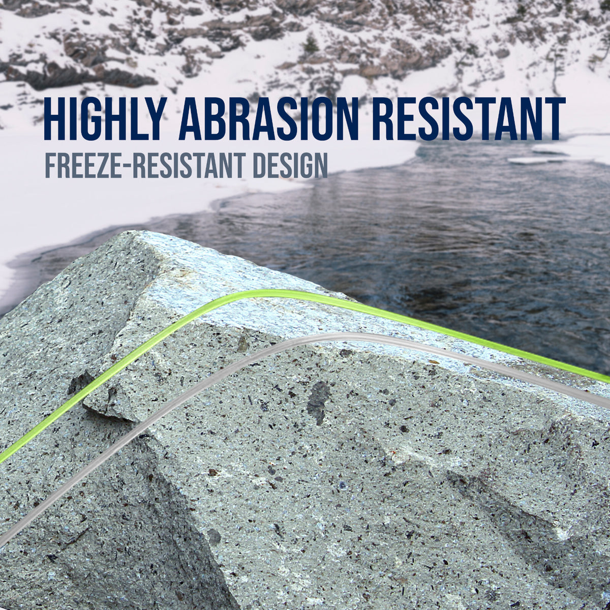 Ice Fishing Monofilament Line for Tip-Ups - Low Memory, Cold Water Durable