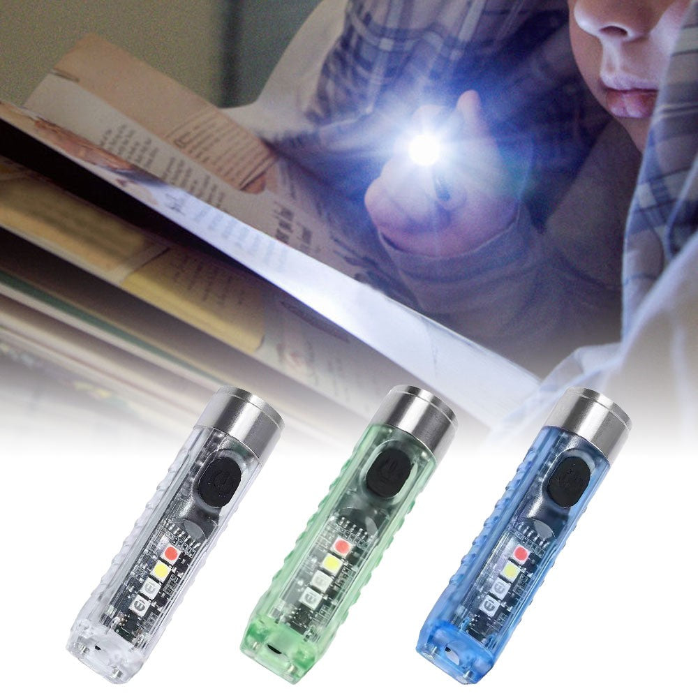 Rechargeable Glow in The Dark Nano Flashlight - Portable Waterproof LED Torch