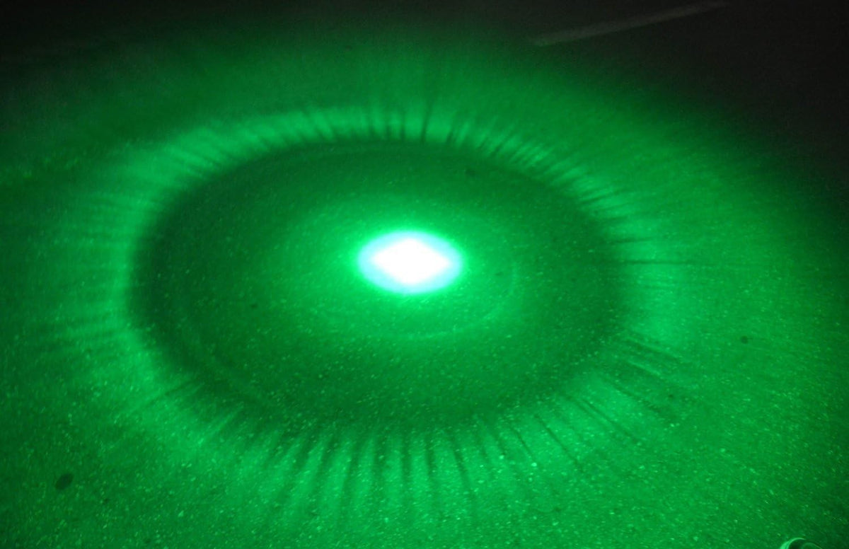 3-Mode Green LED Flashlight for Hunting Night Vision, Compact 200 Lumens