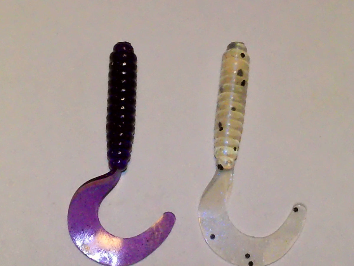 Bulk 100 Soft Plastic Fishing Lures for Crappie & Pan Fish - 2 Inch Trolling Baits