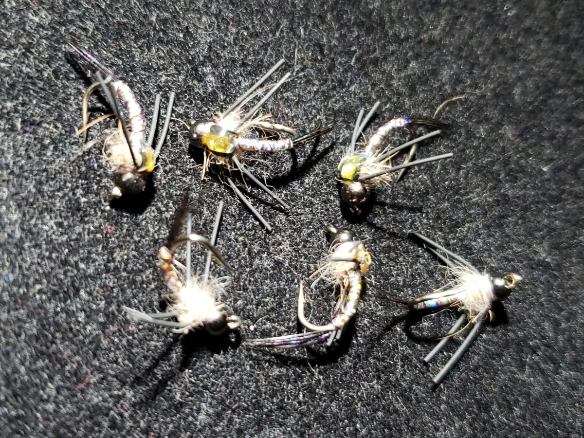 Fly Fishing Flies Bead Head Silver Spitfire Size 14 - IDYLWILDE