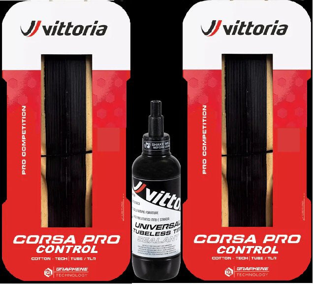 Vittoria Corsa PRO Control TLR Road Bike Tire - Multiple Sizes