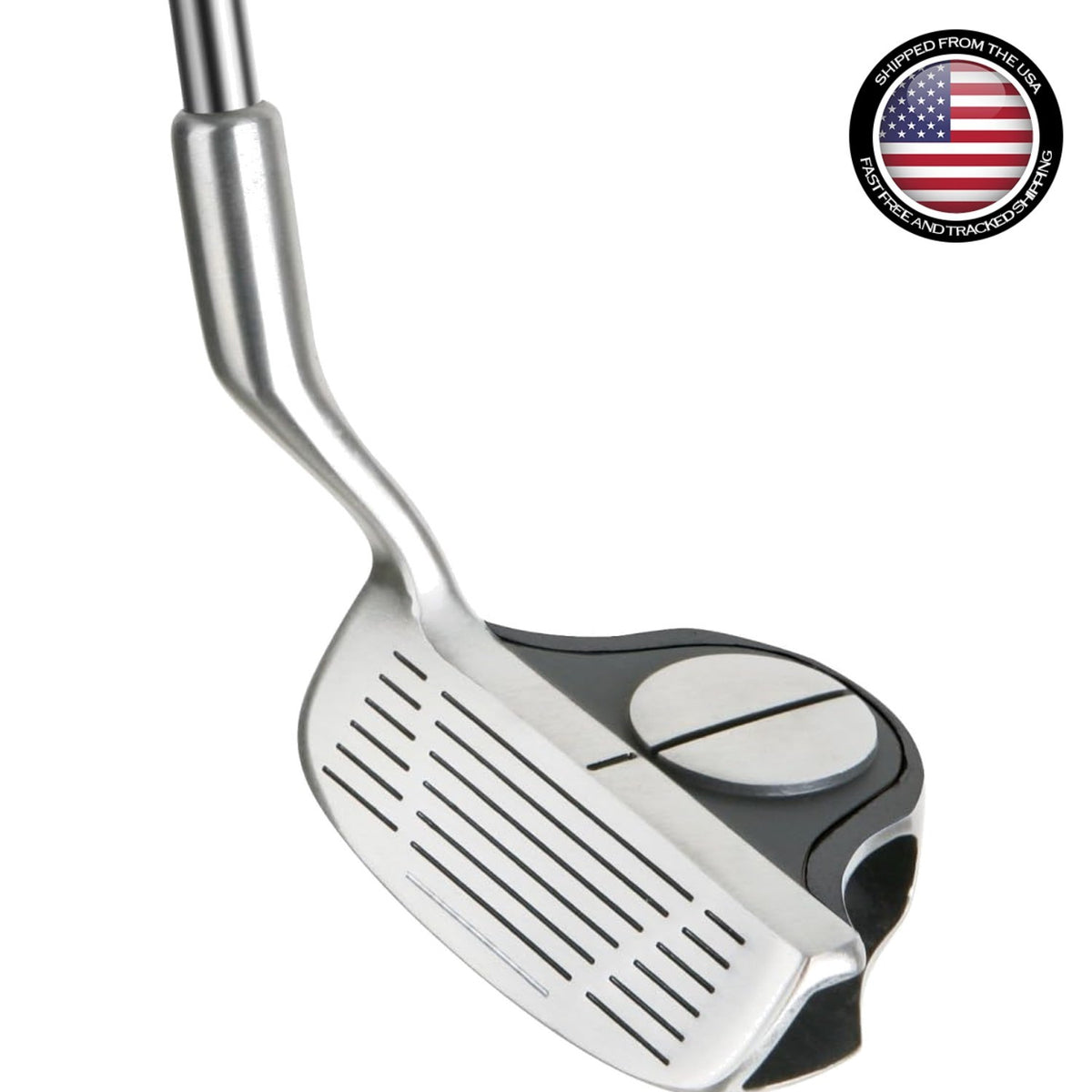 Left-Handed Golf Chipper with Alignment Guide & Smooth Roll - 35-Inch