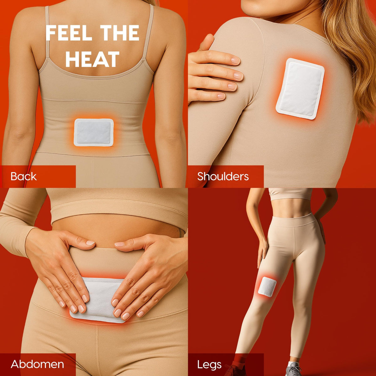 Large Adhesive Hand Warmers - Up to 12 Hours of Heat, 60 Count