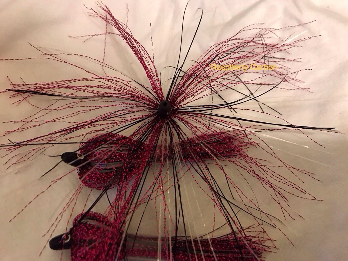 Salmon Trolling Flies Pack of 3 - Flash Bulb Series Unrigged 4 Inch
